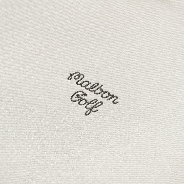Malbon Script Crewneck Golf Sweater Natural - 23 Men