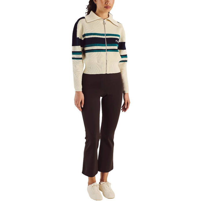 Malbon Simona Zip Up Golf Jacket Ivory - SS25 Women