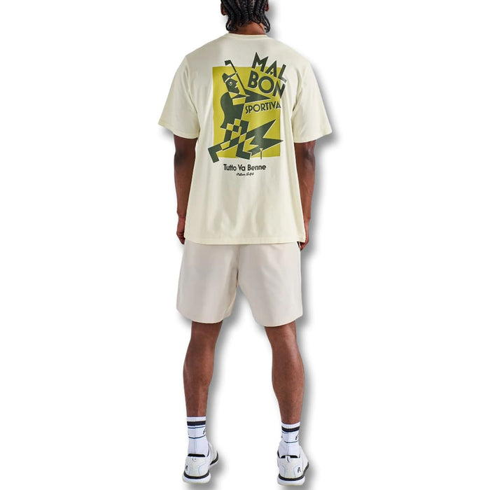 Malbon Sportiva Golf T-Shirt Cream - SS25 Men