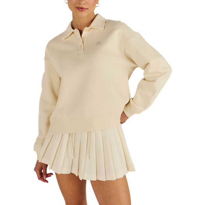 Malbon Teresa Golf Sweatshirt Cream - SS26 Women
