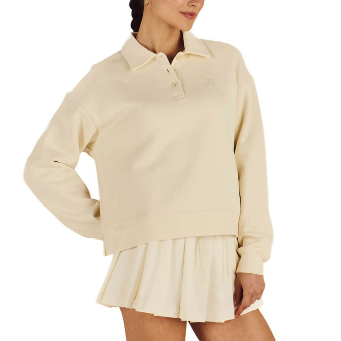 Malbon Teresa Golf Sweatshirt Cream - SS26 Women