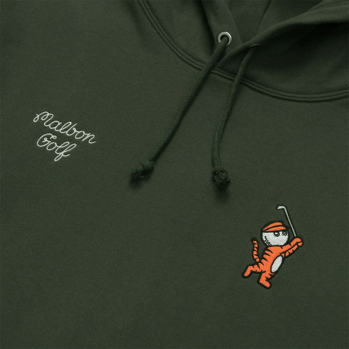Malbon Tiger Buckets Hoodie Golf Jacket Hunter Green - 23 Men