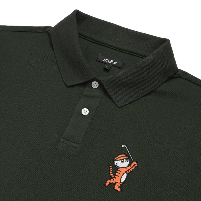Malbon Tiger Buckets Golf Polo Hunter Green - 23 Men