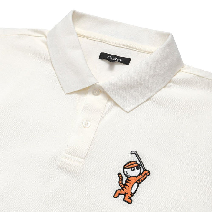 Malbon Tiger Buckets Golf Polo Natural - 23 Men