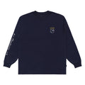 Malbon Trophy LS Golf T-Shirt Navy - FW24