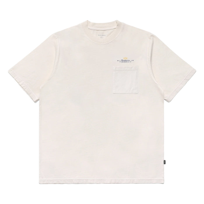 Malbon Trophy Pocket Golf T-Shirt Ivory - FW24