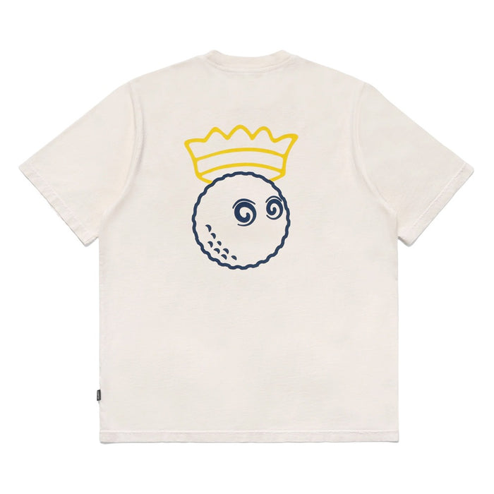 Malbon Trophy Pocket Golf T-Shirt Ivory - FW24