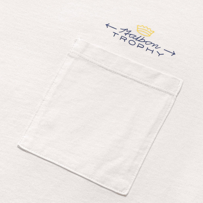 Malbon Trophy Pocket Golf T-Shirt Ivory - FW24