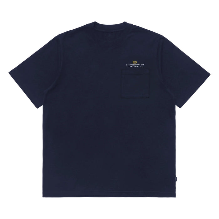Malbon Trophy Pocket Golf T-Shirt Navy - FW24