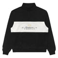 Malbon Trophy Quarter Zip Fleece Golf Sweater Black - FW24