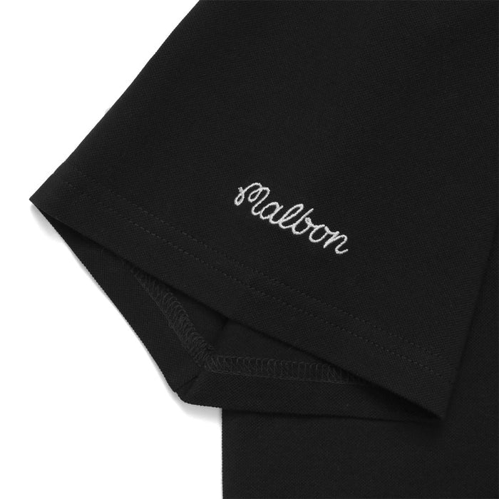 Malbon Umbrella Buckets Pique Golf Polo Black - 23 Men