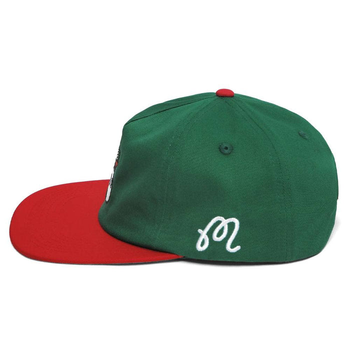 Malbon Umbrella Buckets Snapback Golf Cap Green/Red - 23 Men