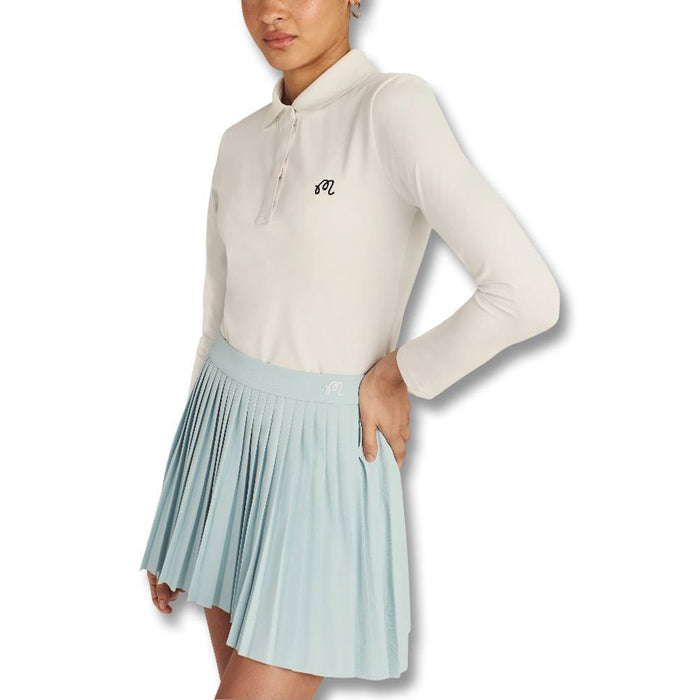 Malbon Venus Longsleeve Golf Polo White - 26 Women