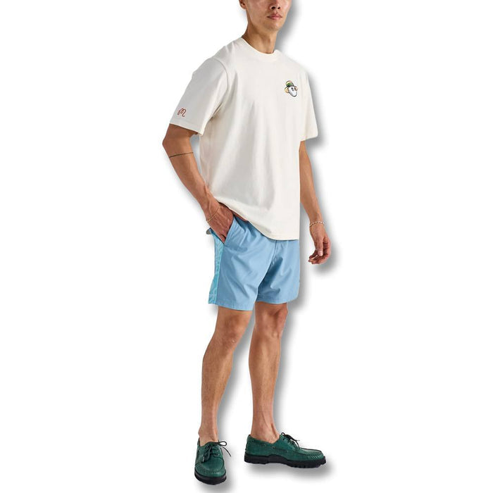 Malbon Villa Shortsleeve Golf T-Shirt Ivory - SS25 Men