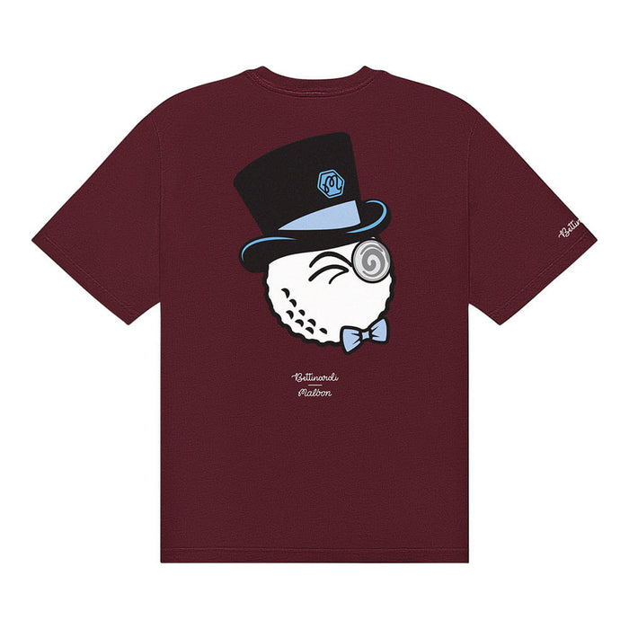 Malbon x Bettinardi Gangster Bermuda T-Shirt Cabernet - SS26 Men