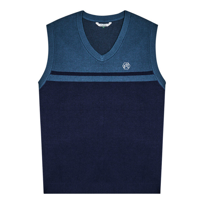 Malbon x Bettinardi Sweater Golf Vest Maritime Blue - SS26 Men