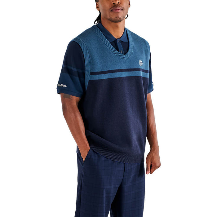 Malbon x Bettinardi Sweater Golf Vest Maritime Blue - SS26 Men