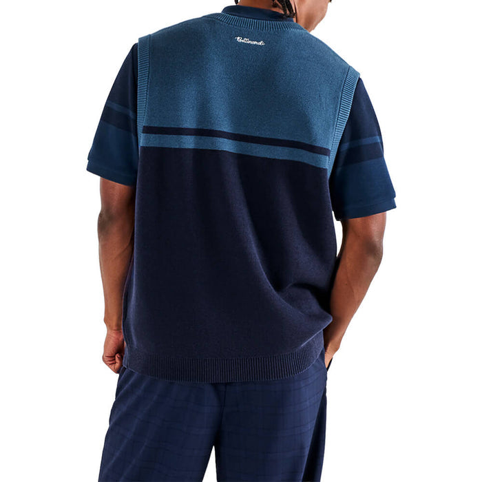 Malbon x Bettinardi Sweater Golf Vest Maritime Blue - SS26 Men