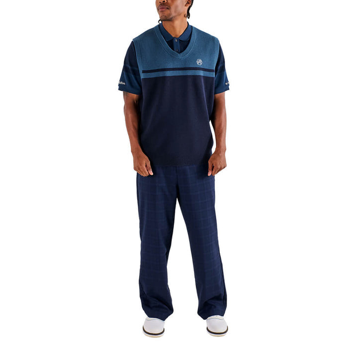 Malbon x Bettinardi Sweater Golf Vest Maritime Blue - SS26 Men