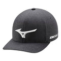 Mizuno Tour Delta Fitted Golf Cap Heathered Charcoal - 22 Men