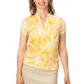 Nancy Lopez Golf Tropic Golf Polo Daffodil Multi - SS19 Women