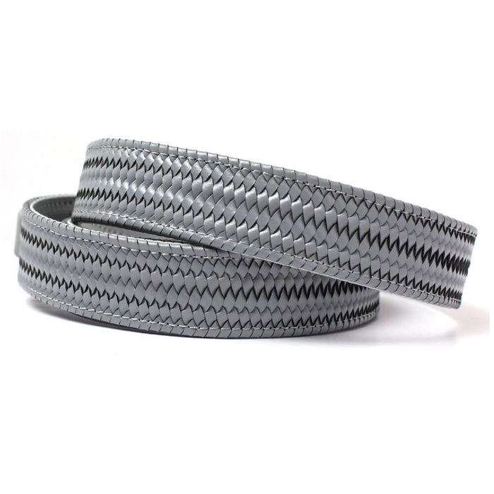 Nexbelt Braided Golf Belt Grey Leather - 25 Men