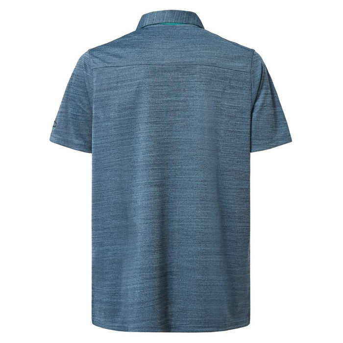 Oakley Aero Hydrolix Golf Polo Aurora Blue Heather - 23 Men