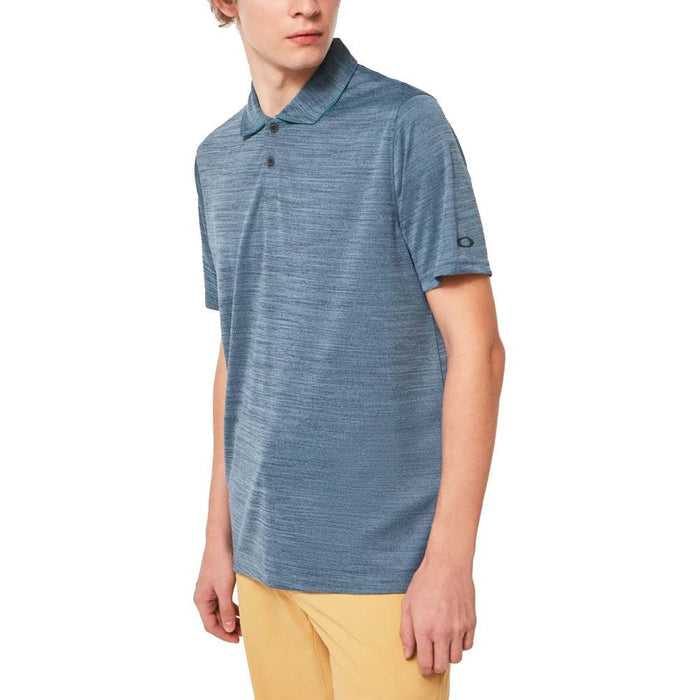 Oakley Aero Hydrolix Golf Polo Aurora Blue Heather - 23 Men