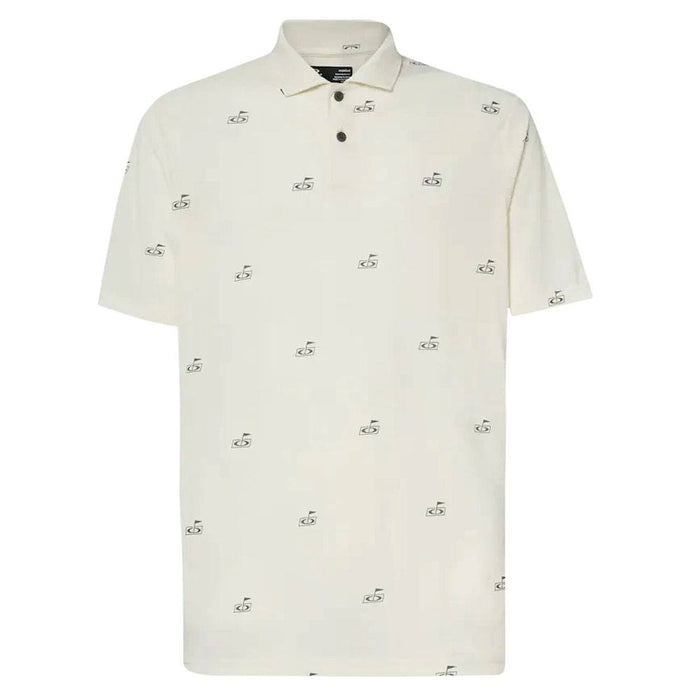 Oakley Flag Golf Polo Pattern Arctic White - SS23 Men