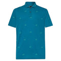 Oakley Flag Golf Polo Pattern Aurora Blue - SS23 Men