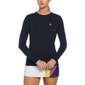 Original Penguin Longsleeve Solid Pullover Golf Sweater Black Iris - FA24 Women