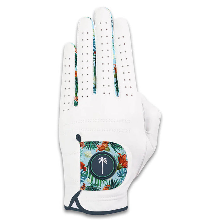 Palm Golf Barrels and Birdies Golf Glove White - SS24 Women