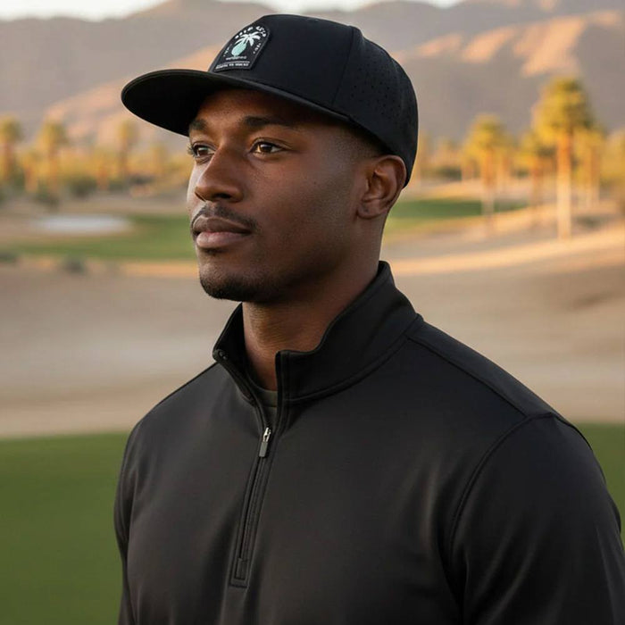 Palm Golf Coast to Coast Snapback Golf Cap Black/Teal - SS26 Men