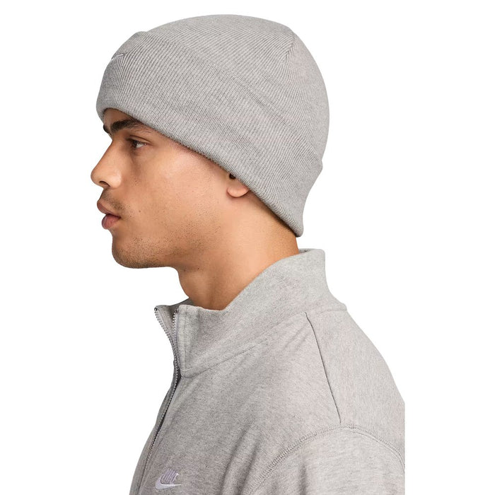 Nike Peak Swoosh Golf Beanie Dark Gray Heather/White - FA25 Men