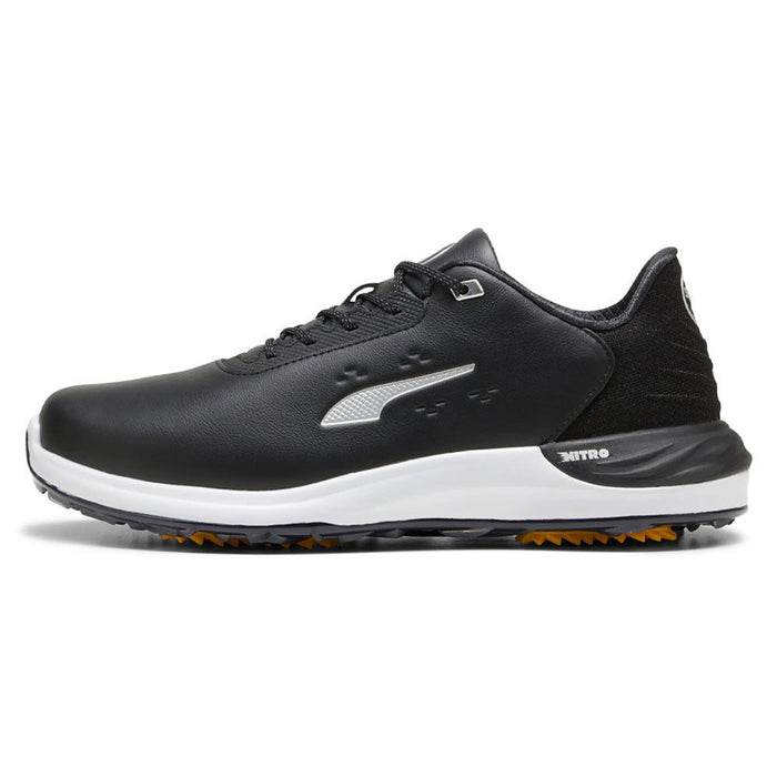 PUMA Phantomcat Nitro Golf Shoes Black/Silver/Yellow Sizzle - 24 Men