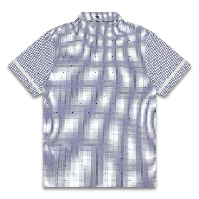 PXG Basket Weave Print Golf Polo White - 26 Men