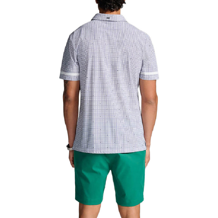 PXG Basket Weave Print Golf Polo White - 26 Men