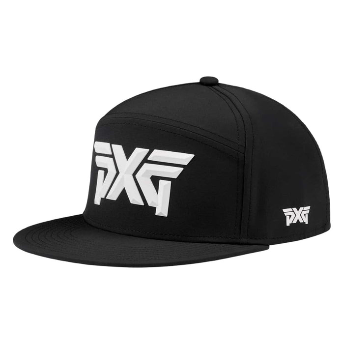 PXG Camper Flat Bill Snapback Golf Cap Black - 25 Men