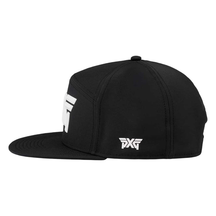 PXG Camper Flat Bill Snapback Golf Cap Black - 25 Men
