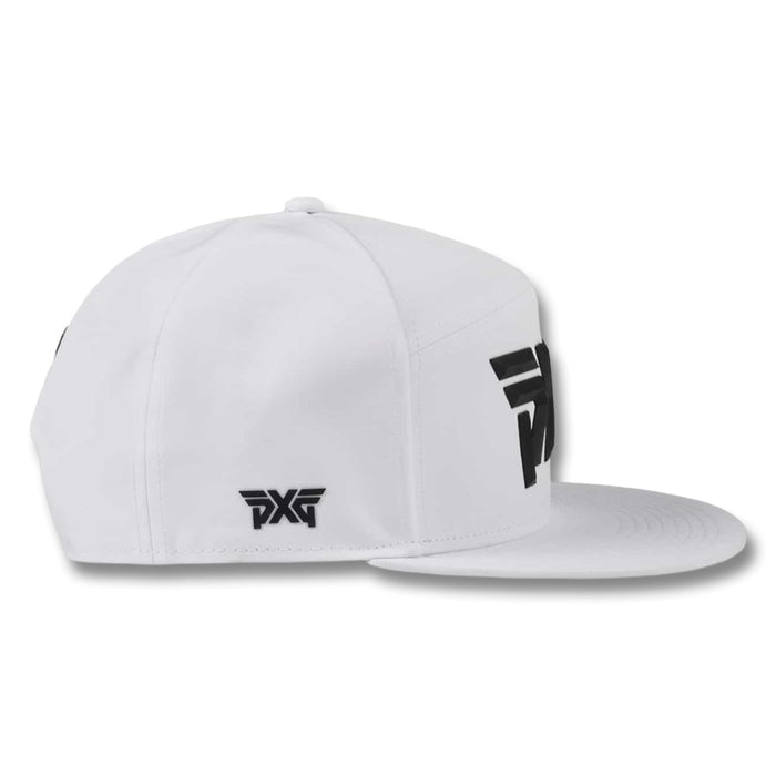 PXG Camper Flat Bill Snapback Golf Cap White - 25 Men