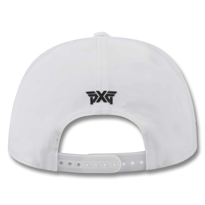 PXG Camper Flat Bill Snapback Golf Cap White - 25 Men