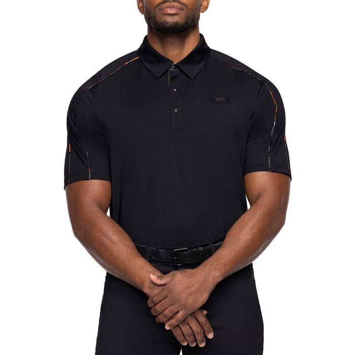 PXG Comfort Fit BP Fairway Camo Panel Golf Polo Black - 23 Men
