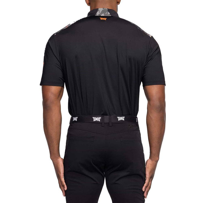 PXG Comfort Fit BP Fairway Camo Panel Golf Polo Black - 23 Men