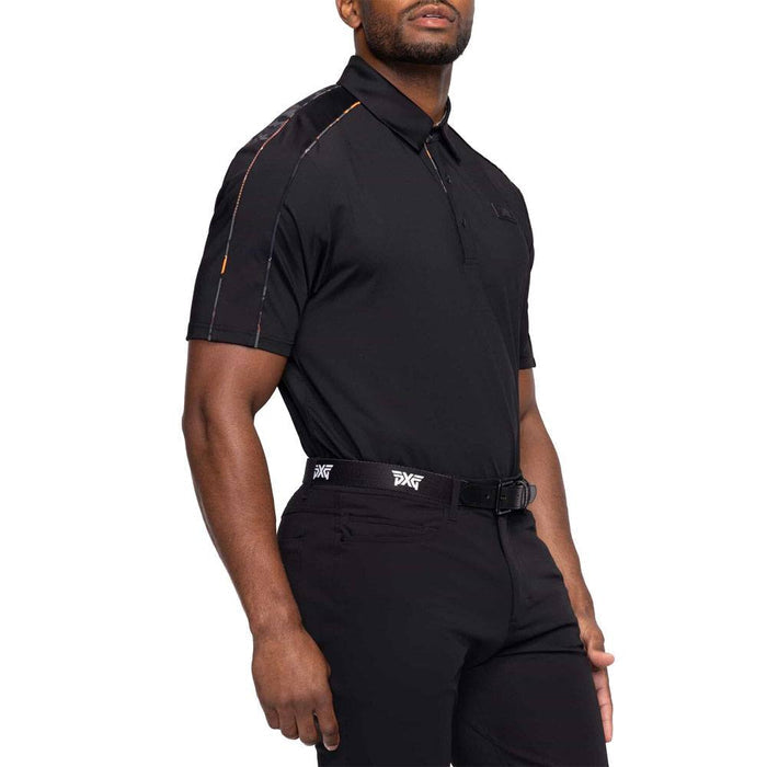 PXG Comfort Fit BP Fairway Camo Panel Golf Polo Black - 23 Men