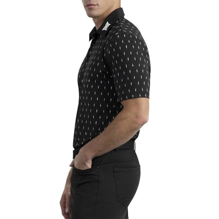 PXG Comfort Fit Cactus Golf Polo Black - 23 Men