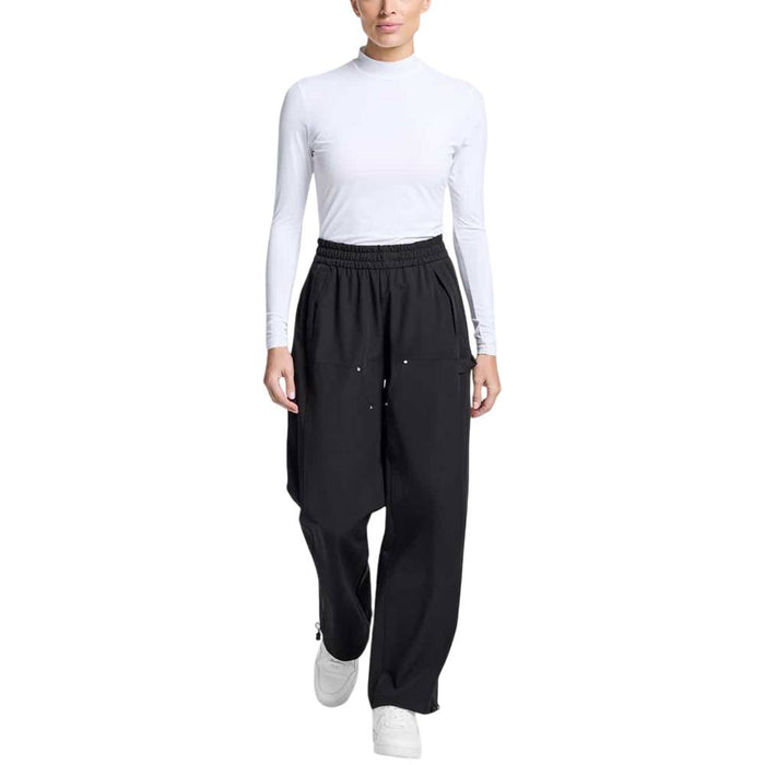 PXG Perforated Logo Wide Leg Trouser Golf Pants Black - FW25 Women