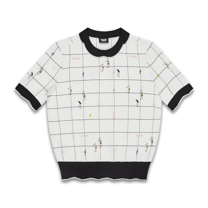 PXG Play Day Pixie Golf Top White - SS26 Women