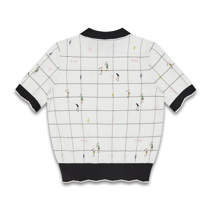 PXG Play Day Pixie Golf Top White - SS26 Women