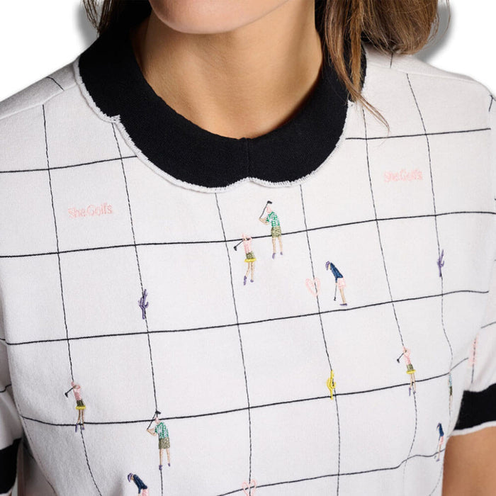 PXG Play Day Pixie Golf Top White - SS26 Women