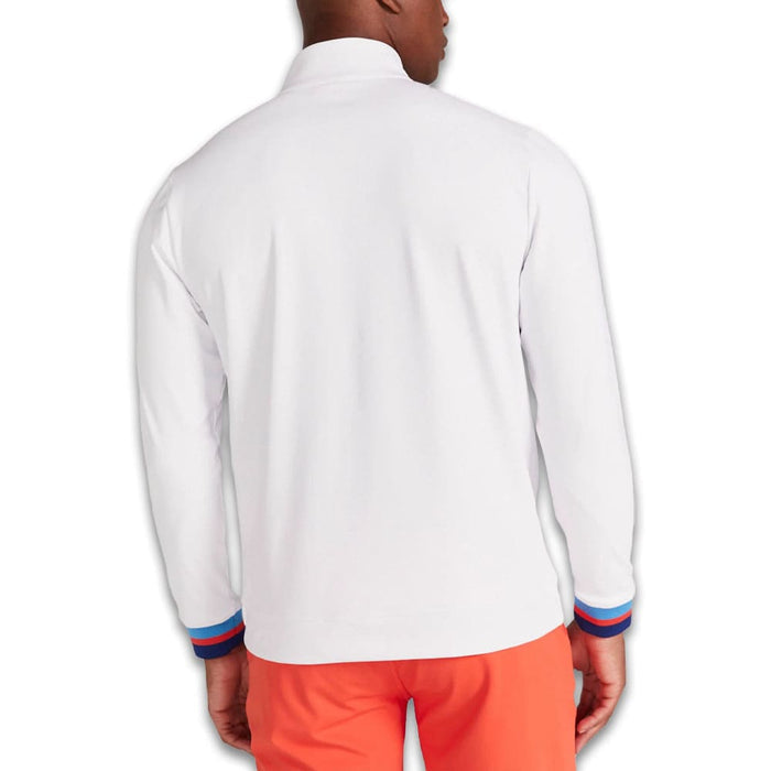 Redvanly Hayden Quarter Zip Golf Pullover Bright White - SS24 Men